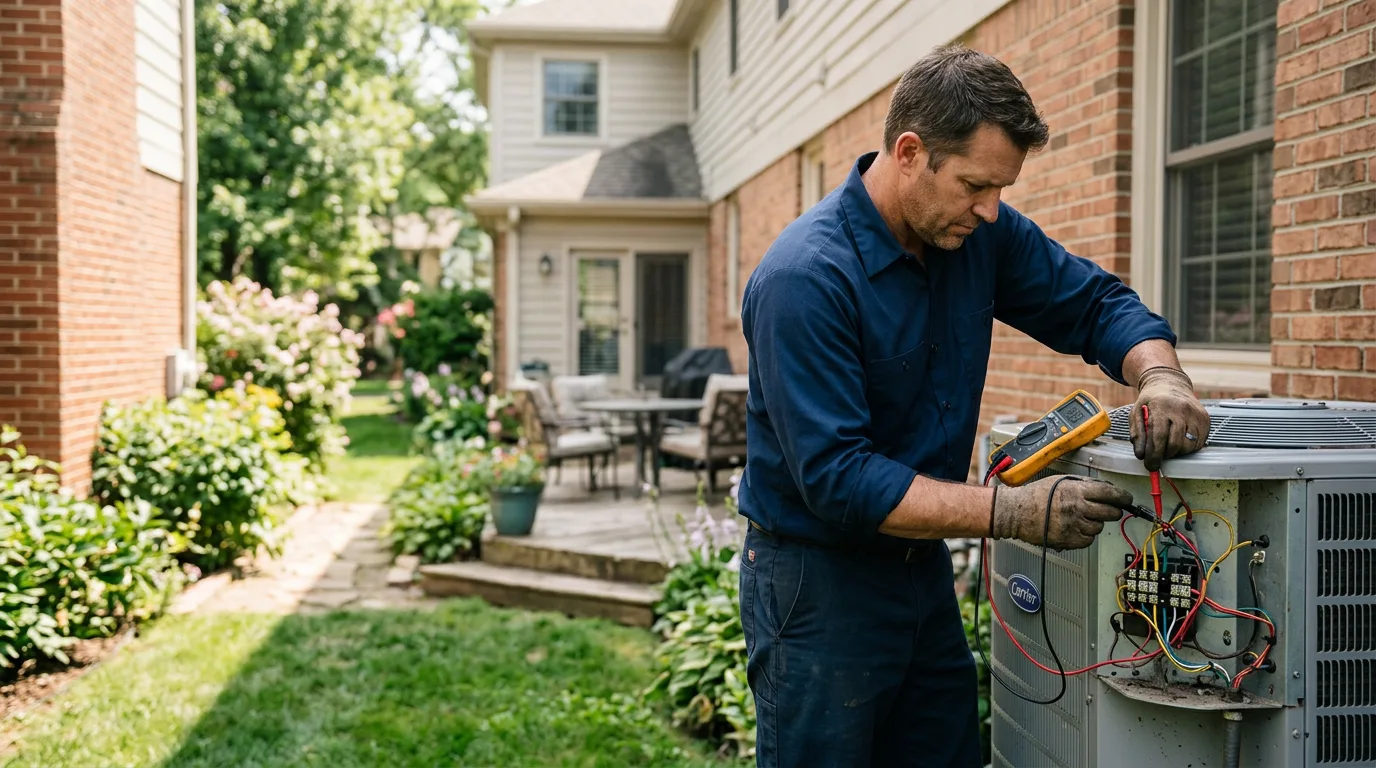 HVAC technician working near Brandon, MS